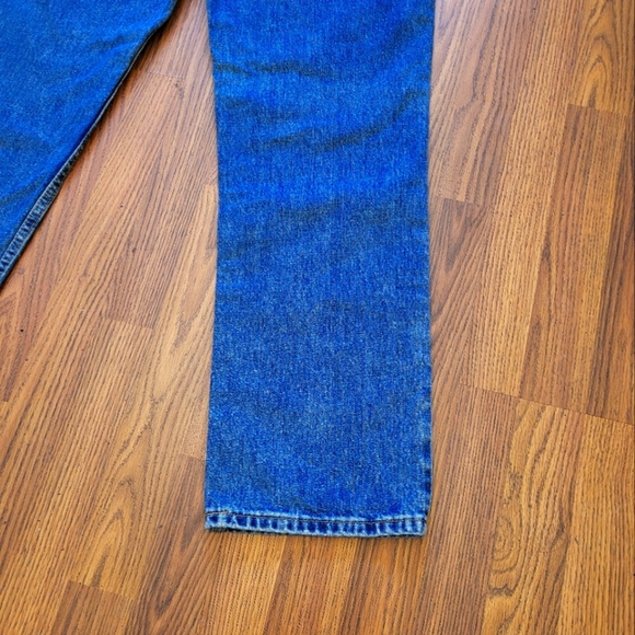 Levi's 516 Slim Fit Men's Blue Jeans W36 L30 Dark Wash Classic 100% Cotton Denim - Picture 8 of 12